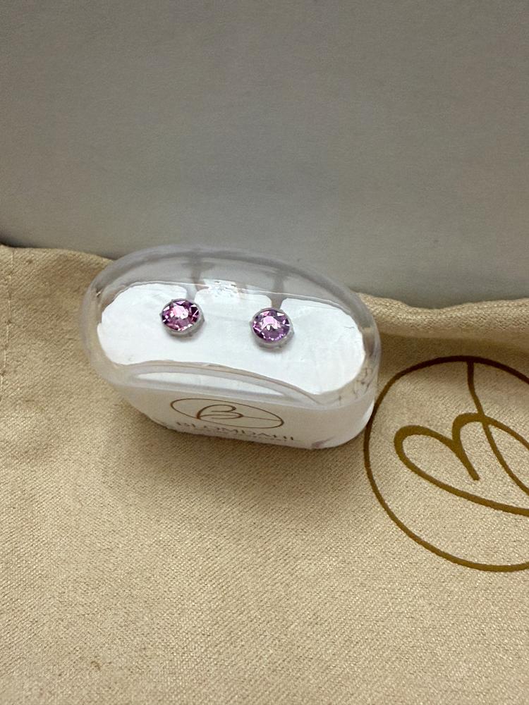 Medical Plastic 6mm Earrings - Customer Photo From M.S.
