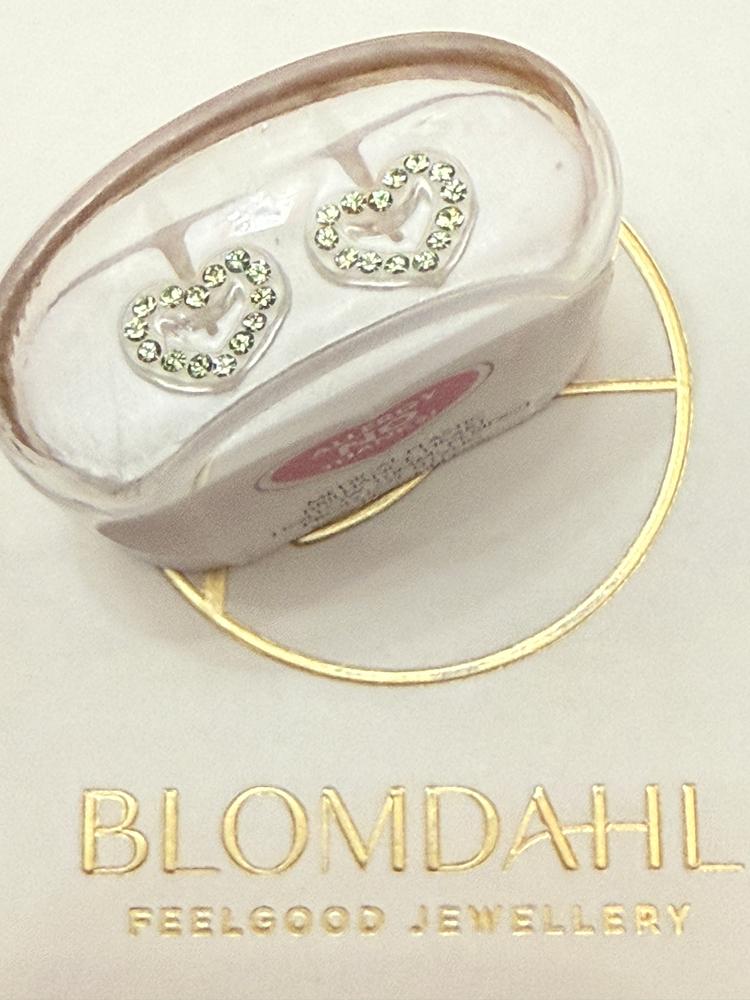 Medical Plastic 10mm Brilliance Heart Earrings - Customer Photo From M.S.