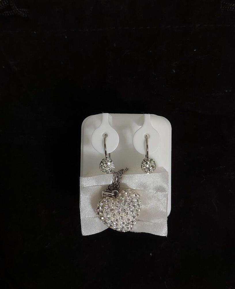 Crystal Ball Pendant Earrings - Customer Photo From Roxanne M.