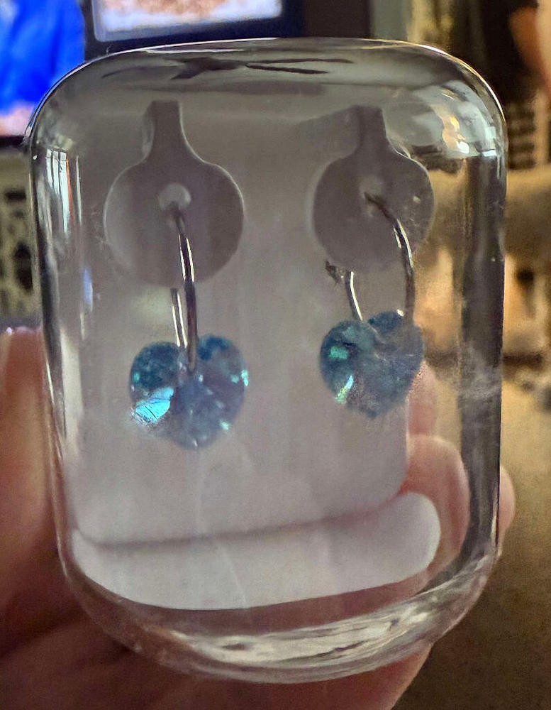 Heart Pendant Earrings - Customer Photo From Heather W.