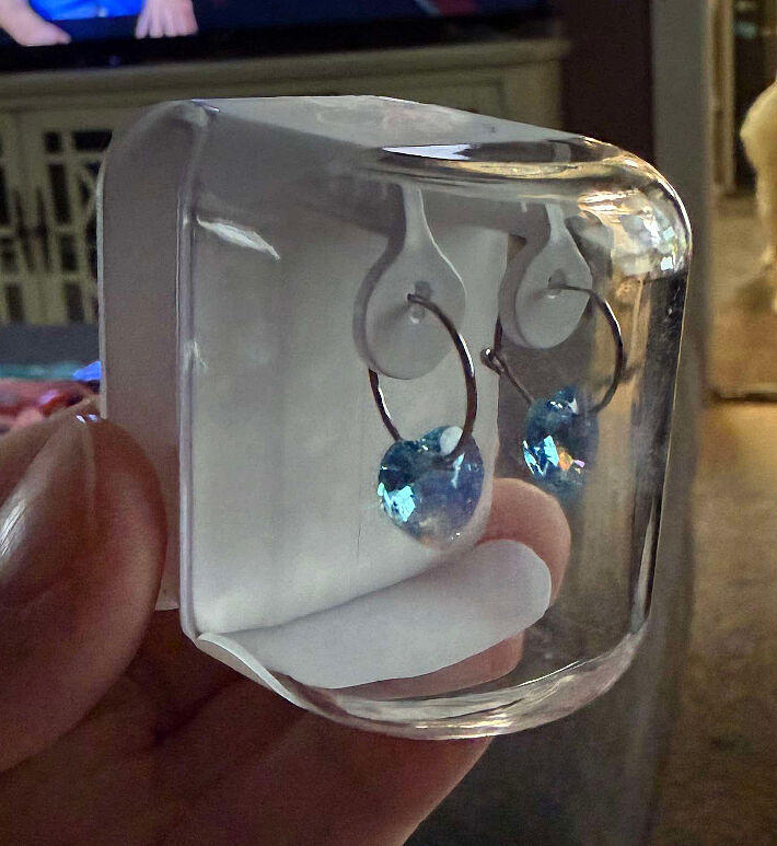 Heart Pendant Earrings - Customer Photo From Heather W.