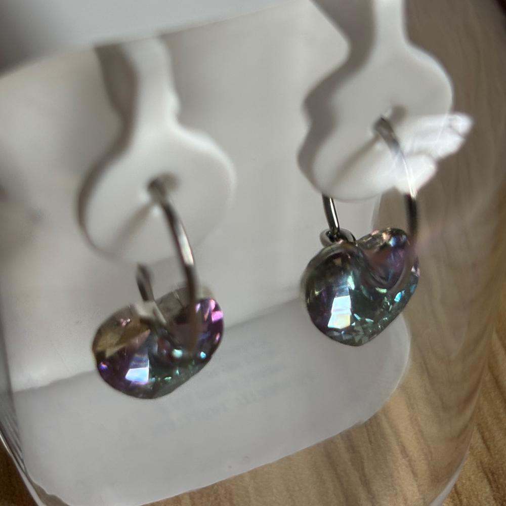 Heart Pendant Earrings - Customer Photo From Bunny