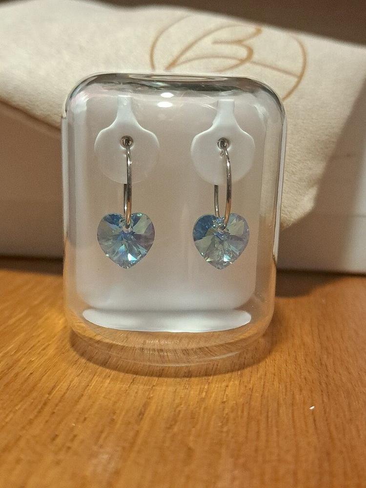 Heart Pendant Earrings - Customer Photo From Lavonne D.