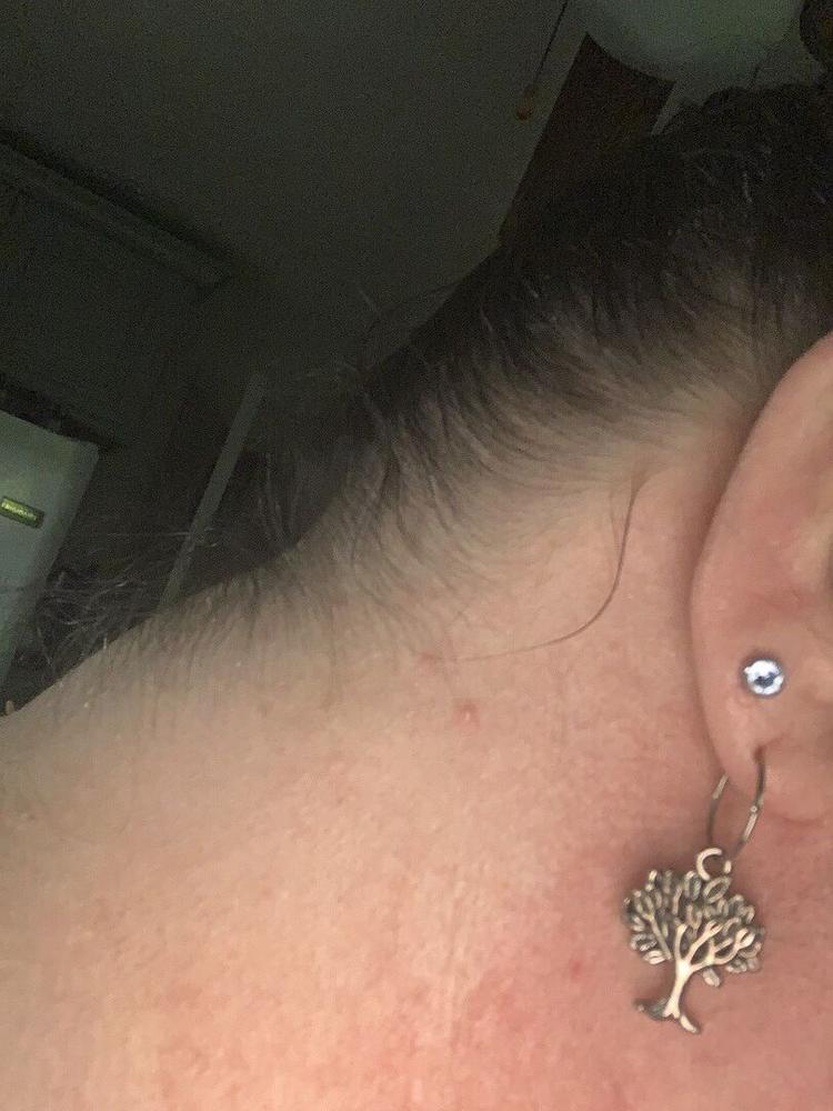 Safety Ear Rings - Customer Photo From Carla L.
