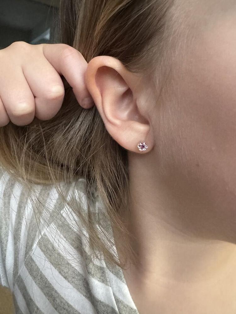 Package of 4 Medical Plastic Earring Backs - Customer Photo From Erin C.