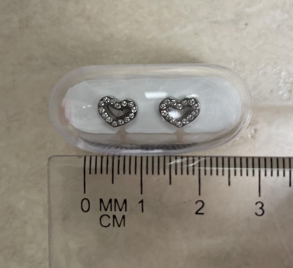 Brilliance Heart Hollow Earrings - Customer Photo From Lita C.