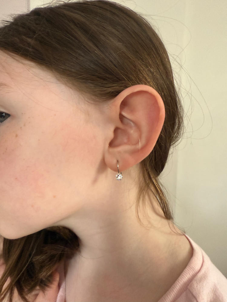 Pendant Bezel 5mm Crystal Earrings - Customer Photo From Anonymous