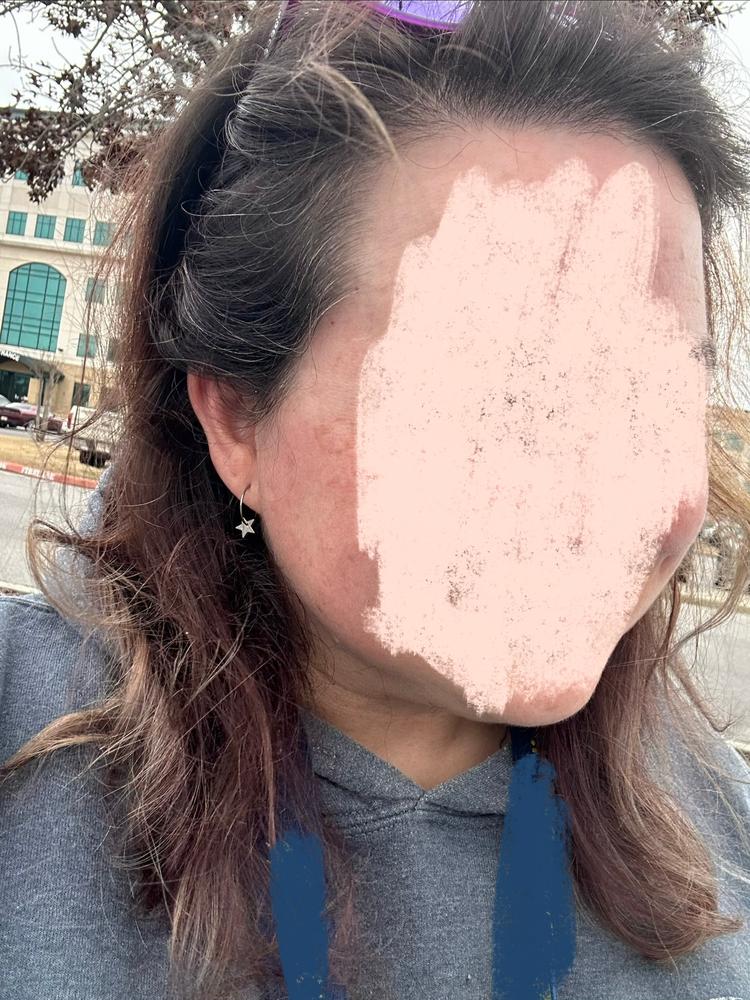 Star Pendant Ear Rings - Customer Photo From Melissa