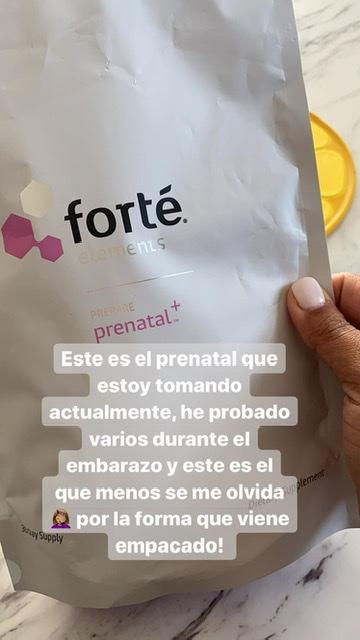 Forté Prenatal+ Supplement - Customer Photo From Andrea Teresa White Parra