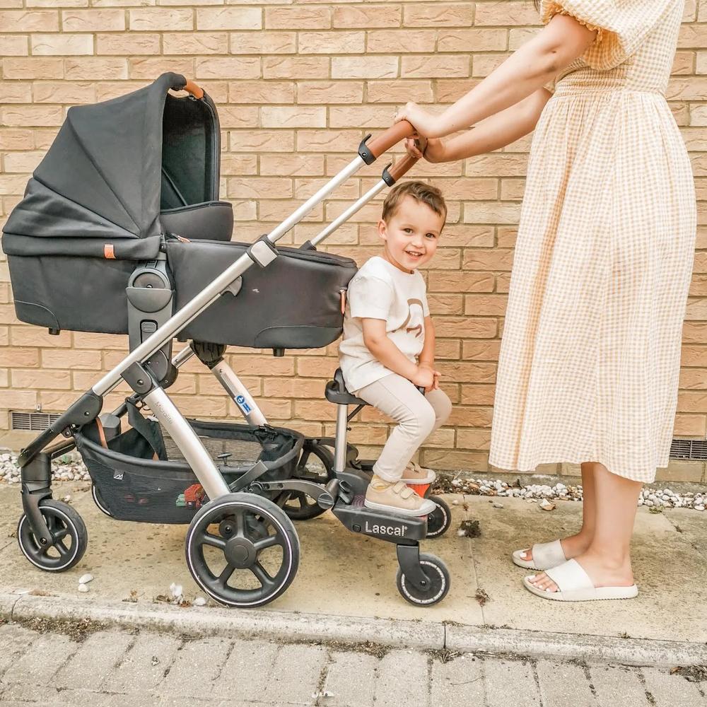 Lascal BuggyBoard® Maxi Plus - Black With Gray Saddle - Lascal® USA