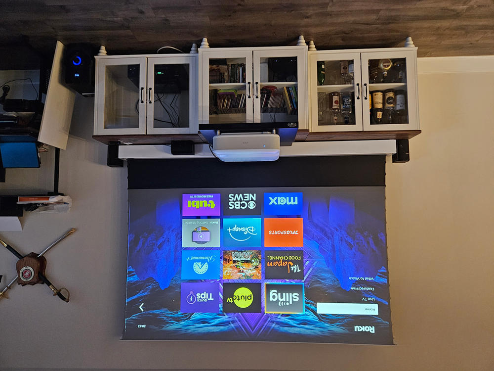 Vividstorm Motorized Floor Rising ALR Projector Screen Screen for