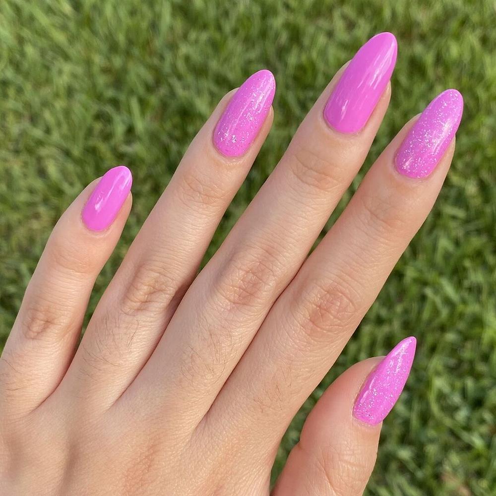 Neon UV Black Light Reactive Pink Lilac Crème Nail Polish - Cirque