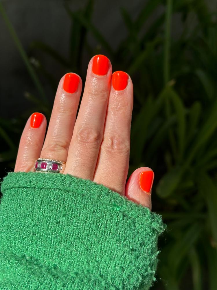 Neon UV Black Light Reactive Orange Crème Nail Polish - Cirque