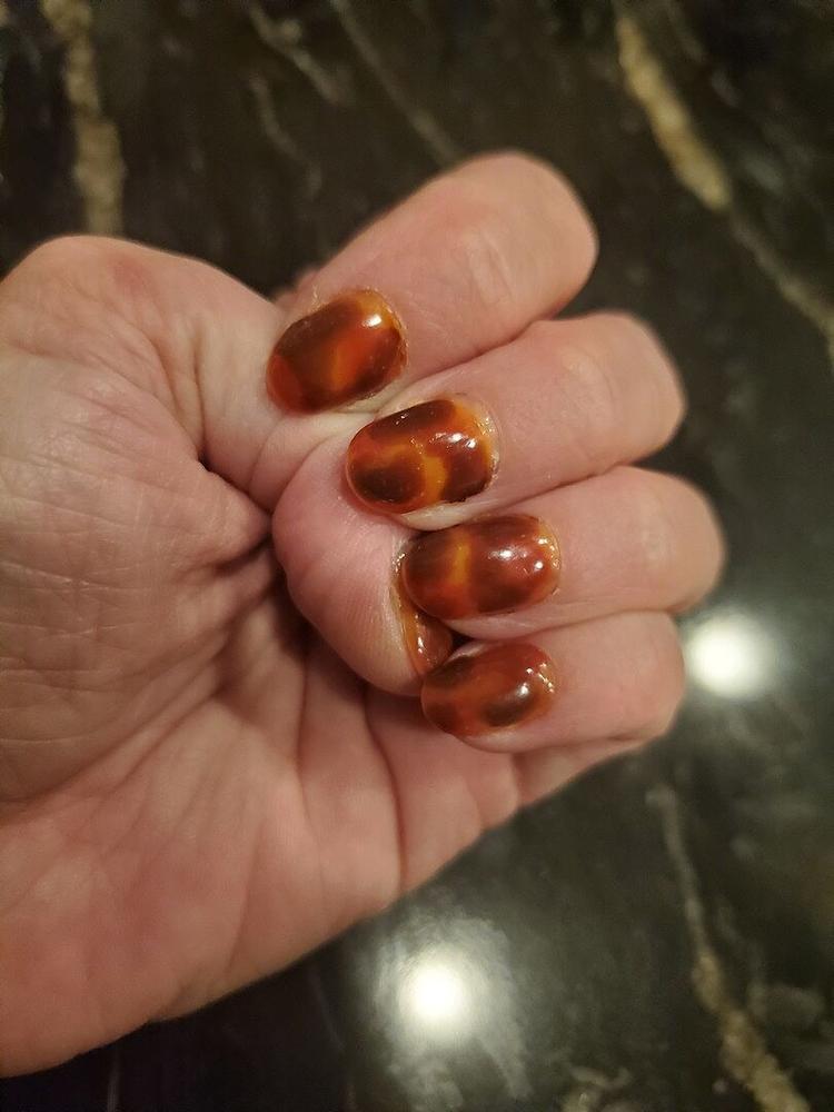 Tortoiseshell Nail Art Set - Customer Photo From Margaret