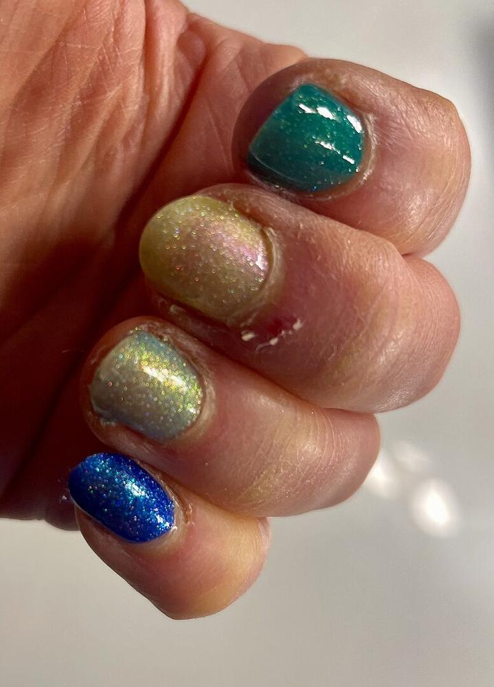 フルーリアキット ネイル Cobalt Blue Shimmer Holographic Nail Polish - Cirque Colors Aerial Act