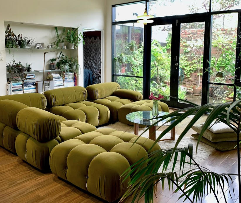 Mario Bellini Sofa | Small Ottoman - Manhattan Home Design