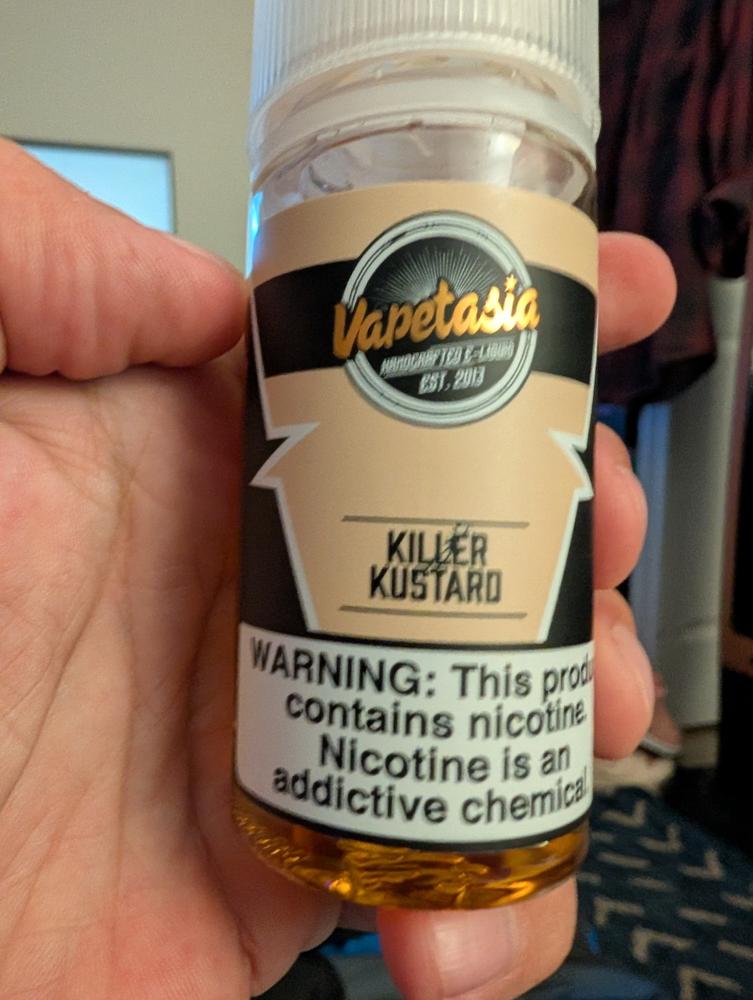 Killer Kustard E-Liquid Vapetasia 100ml - 6 MG - Customer Photo From Anonymous