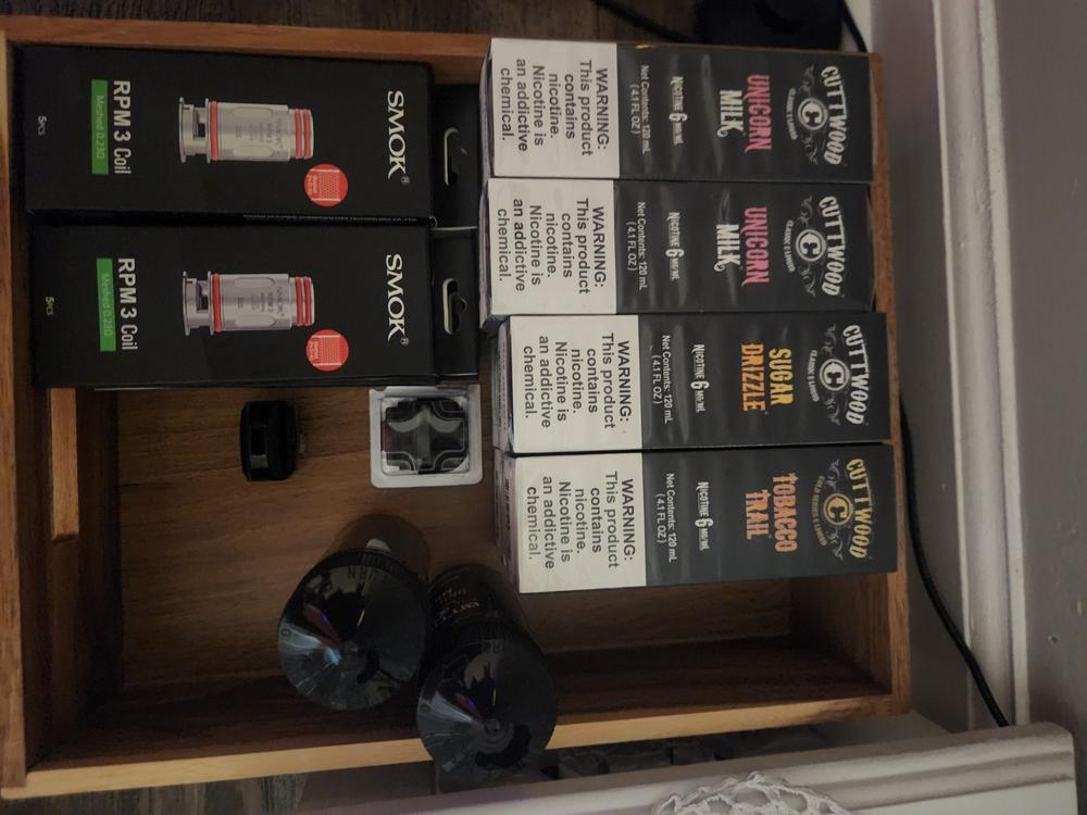 Sugar Drizzle Cuttwood E-Liquids 120ml - 6 MG - Customer Photo From Vikland Tola