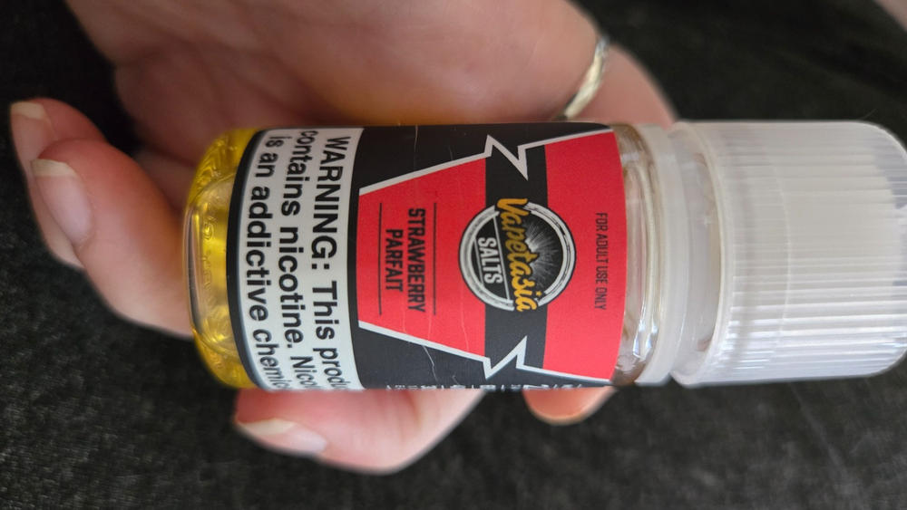 Strawberry Parfait By Vapetasia Salts 30ml - 24 MG - Customer Photo From Breanna Fulwiler