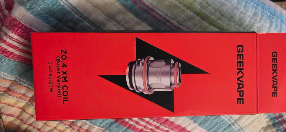 Geekvape Mesh Z Replacement Coils (Pack of 5) - Z0.4Ω XM (Boost Version) - Customer Photo From JASON REDDEN