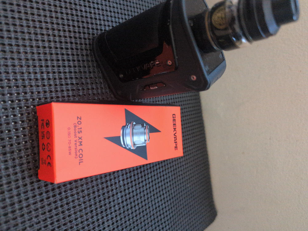 Geekvape Mesh Z Replacement Coils (Pack of 5) - Z0.15Ω XM (Boost Version) - Customer Photo From Patrick Clark