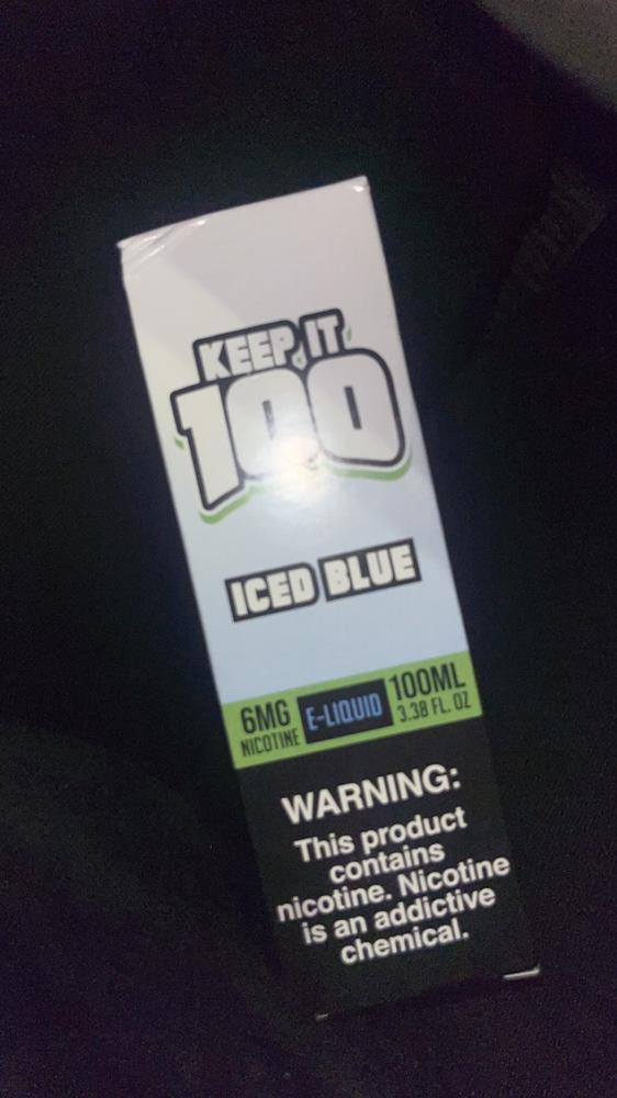 Blue By Keep It 100 E-Liquid - 6 MG - Customer Photo From Anonymous