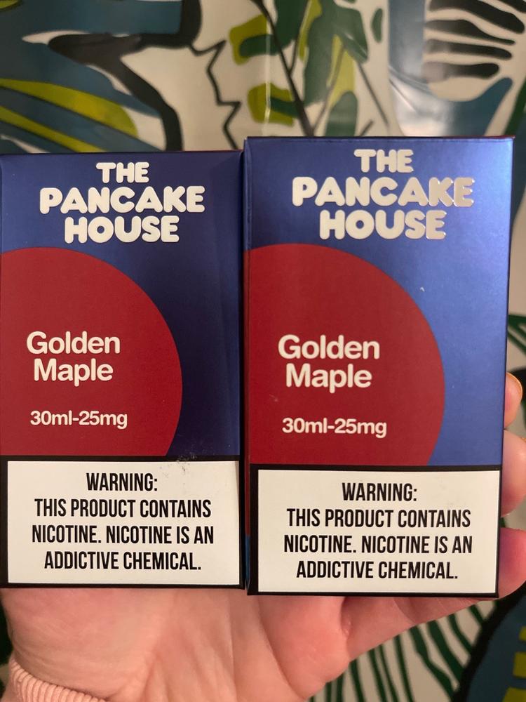 Golden Maple By The Pancake House Salt 30ml - 25 MG - Customer Photo From Keeley Peacemaker