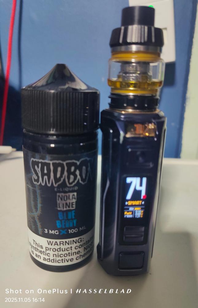 Blueberry SADBOY NOLA LINE 100ml - 3 MG - Customer Photo From Chris Yurkin