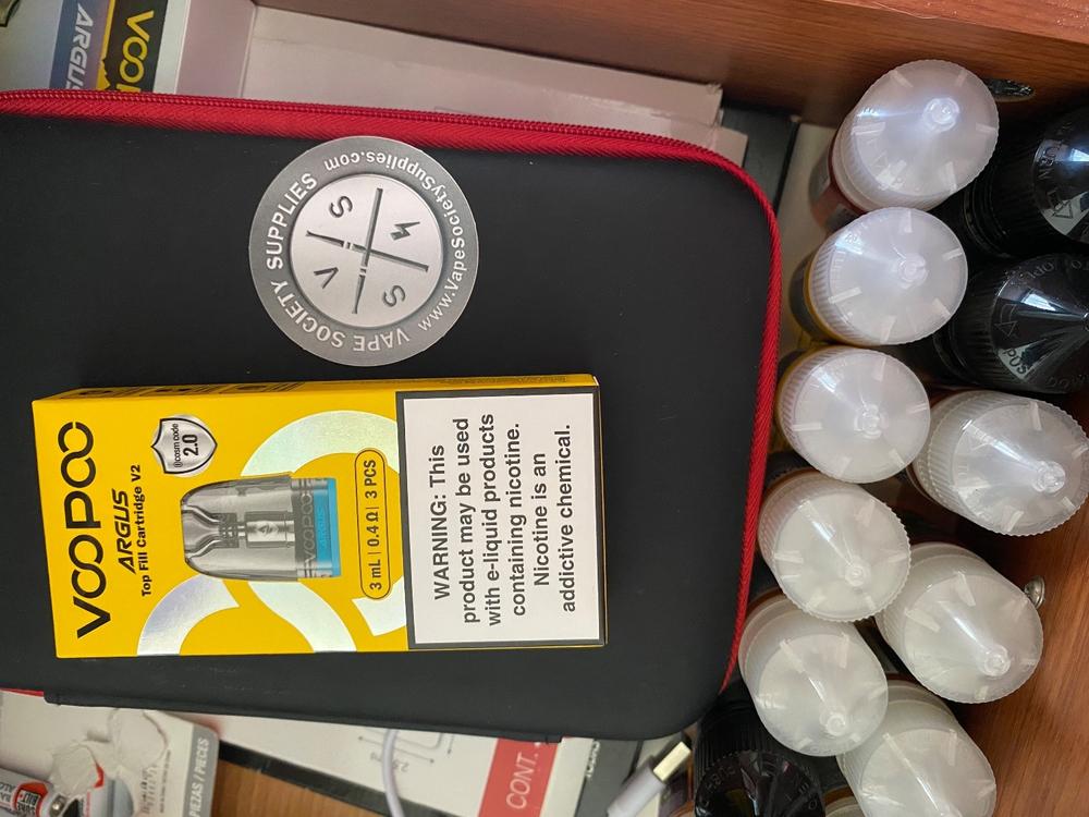 VOOPOO ARGUS V2 Replacement Pods (Pack of 3) - V2 0.4ohm – 3ml - Customer Photo From Anonymous