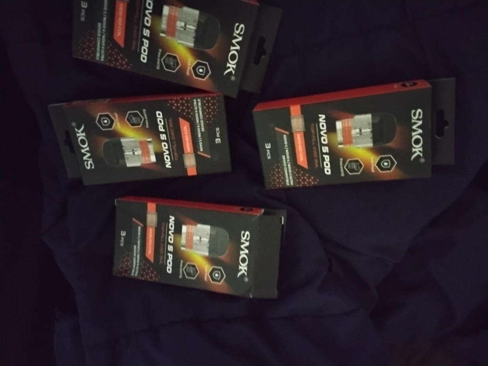 SMOK Novo 5 2ML Refillable Replacement Pods (Pack of 3) - 3ml - 0.6Ω MTL - Customer Photo From Melissa Dale