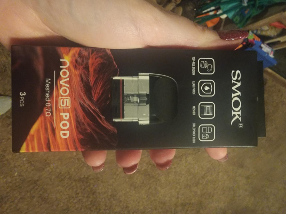 SMOK Novo 5 2ML Refillable Replacement Pods (Pack of 3) - 2ml - 0.7Ω MTL - Customer Photo From Anonymous