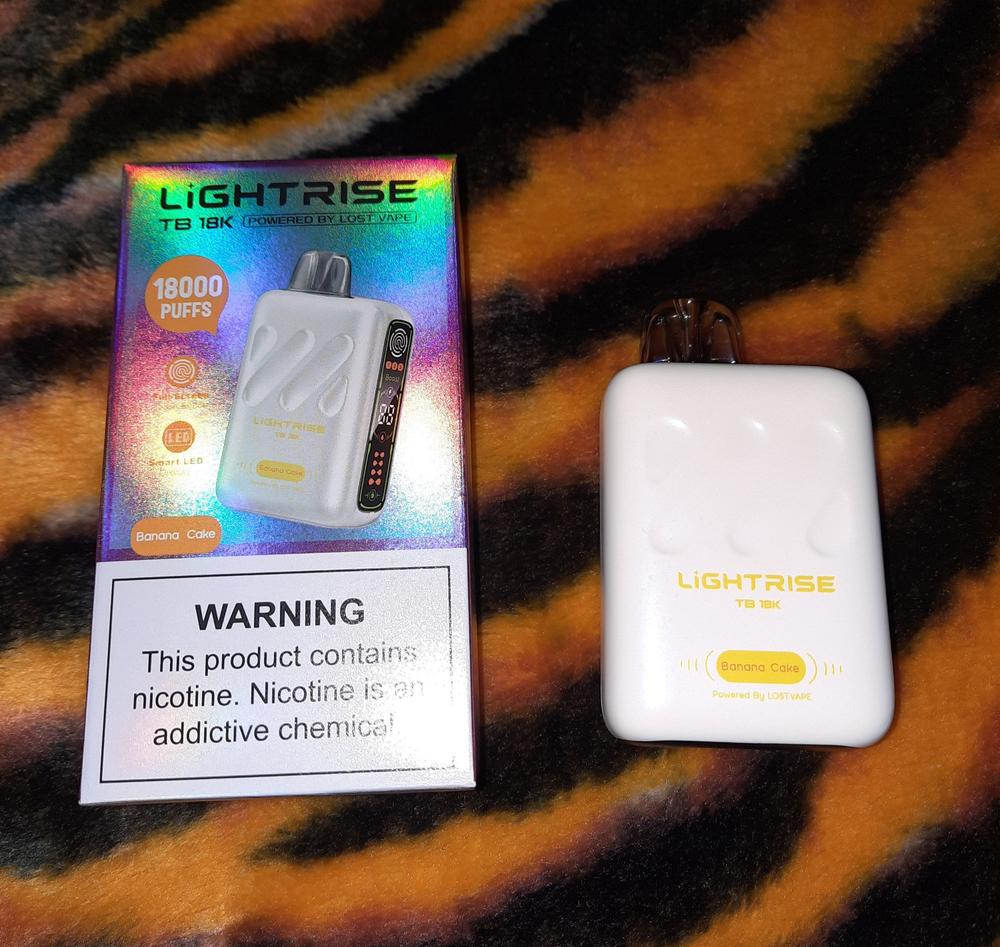 Lost Vape Lightrise TB 18K Disposable Vape | 18k Puffs - Banana Cake - Customer Photo From Zachary Reisinger