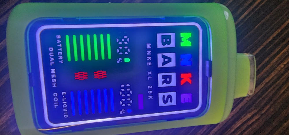 MNKE BARS XL Disposable Vape | 25k Puffs - Yummy Gummy - Customer Photo From Anonymous