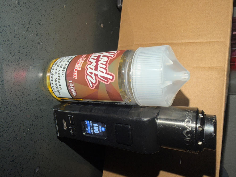 Peach Dragon Fruit CLOUD NURDZ 100ml - 3 MG - Customer Photo From Matthew Dura