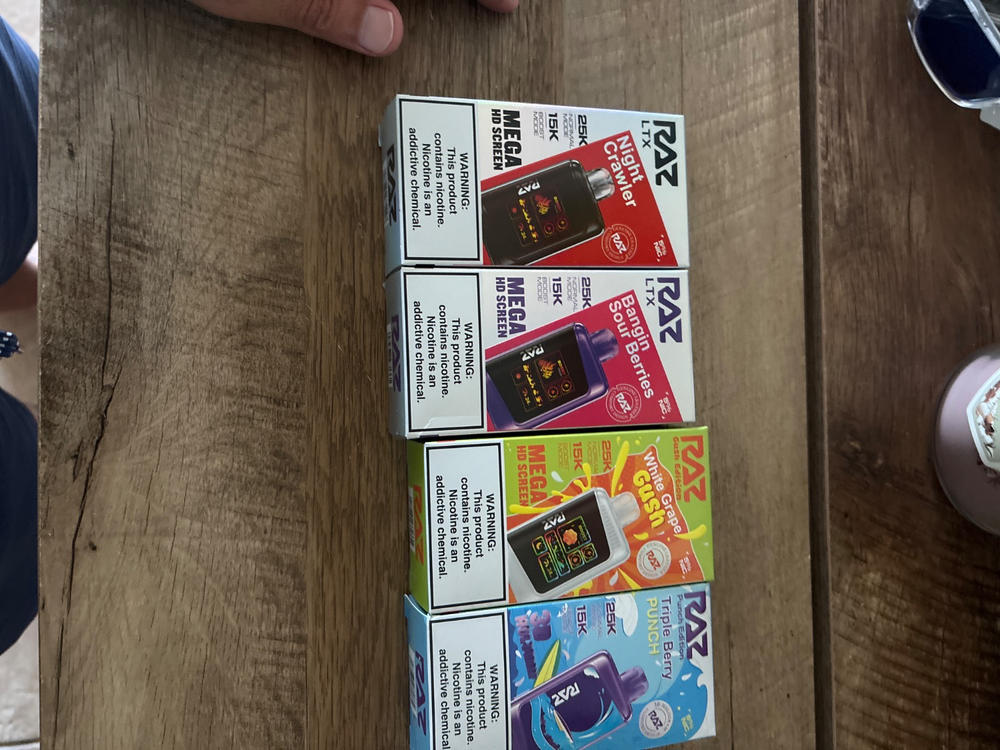 [5-Pack] RAZ LTX Disposable Bundle - Customer Photo From Anonymous