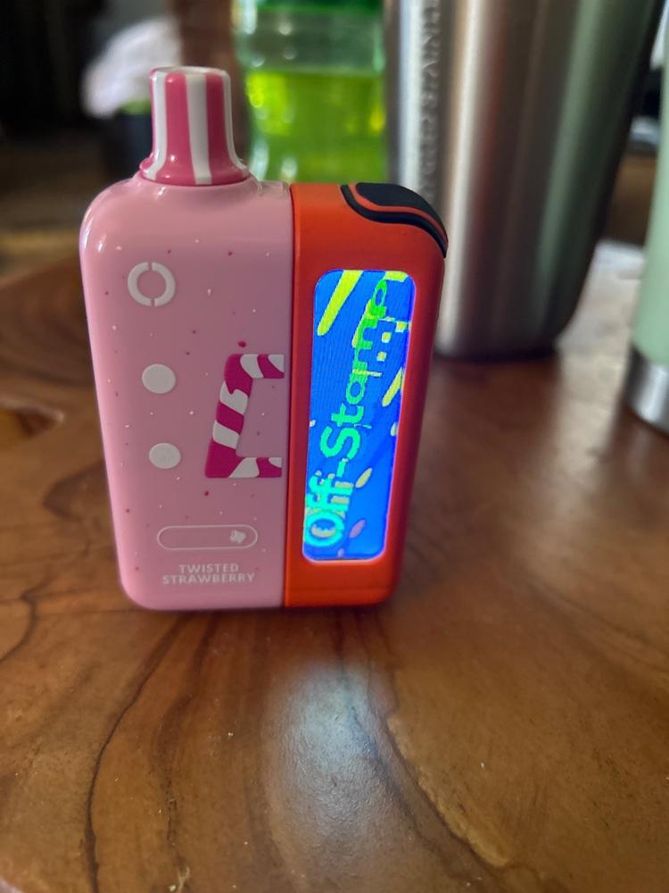Off Stamp X-Cube Disposable Pod | 25K Puffs - Sweet Cube - Twisted Strawberry - Customer Photo From Anonymous