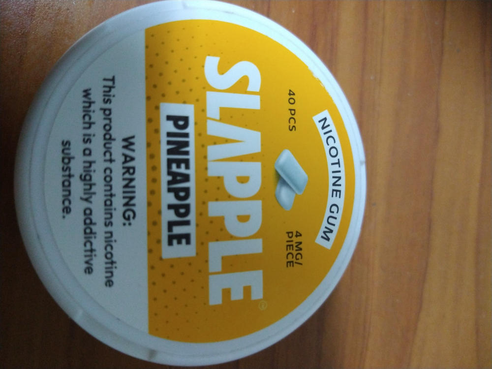 Slapple Nicotine Gum | 40 Pieces - Pineapple 4 MG - Customer Photo From Anonymous