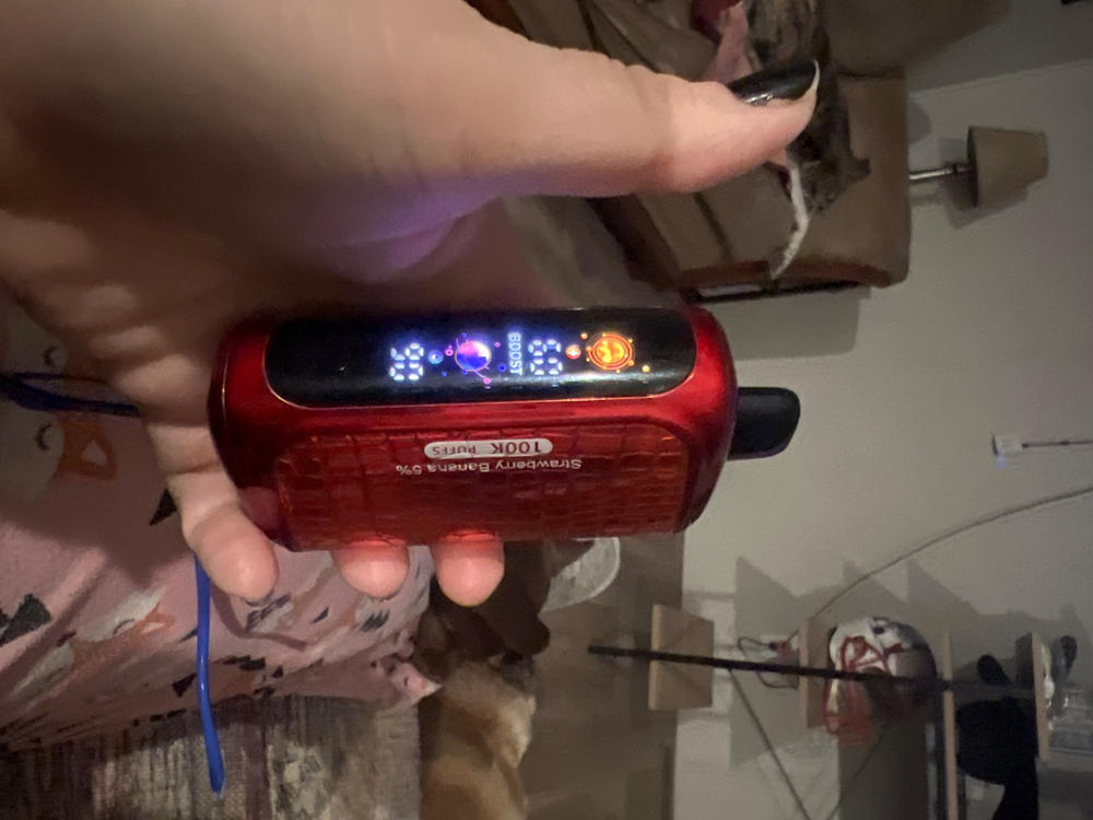 HorizonTech 100K Disposable | 100K Puffs - Blue Razz Slush - Customer Photo From Kimberly Throckmorton