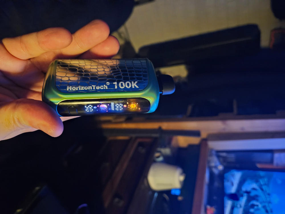 HorizonTech 100K Disposable | 100K Puffs - Black Mint (Exclusive Flavor) - Customer Photo From James Chadwick