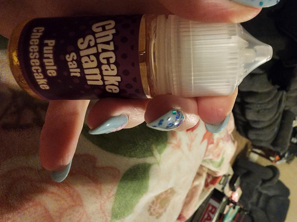 Purple Cheesecake CHZCAKE SLAM SALT 30ml - 50 MG - Customer Photo From AMBER CULP