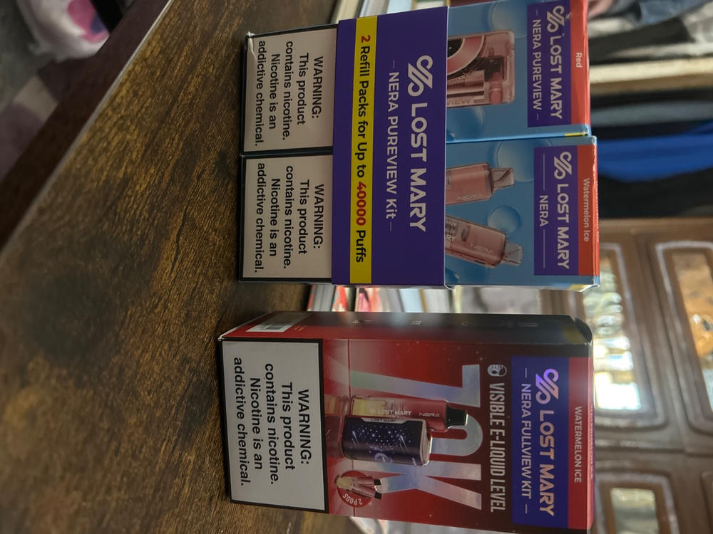 Lost Mary NERA Pureview Disposable Kit | 40K Puffs - Watermelon Ice - Customer Photo From Ty Fleeman