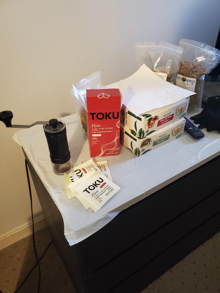 Toku Flow 10,800 FU Nattokinase Supplement | Soy Free Powder - Customer Photo From Rompert Tsani
