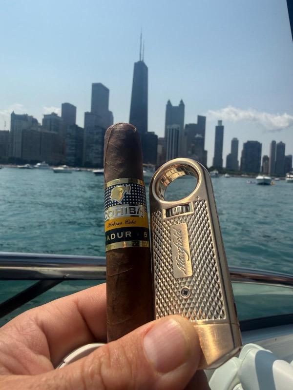 Maxfield Slim Diamond Torch Flame Cigar Lighters - Customer Photo From Craig 