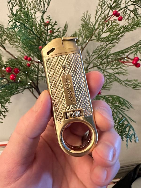 Maxfield Slim Diamond Torch Flame Cigar Lighters - Customer Photo From Craig L.