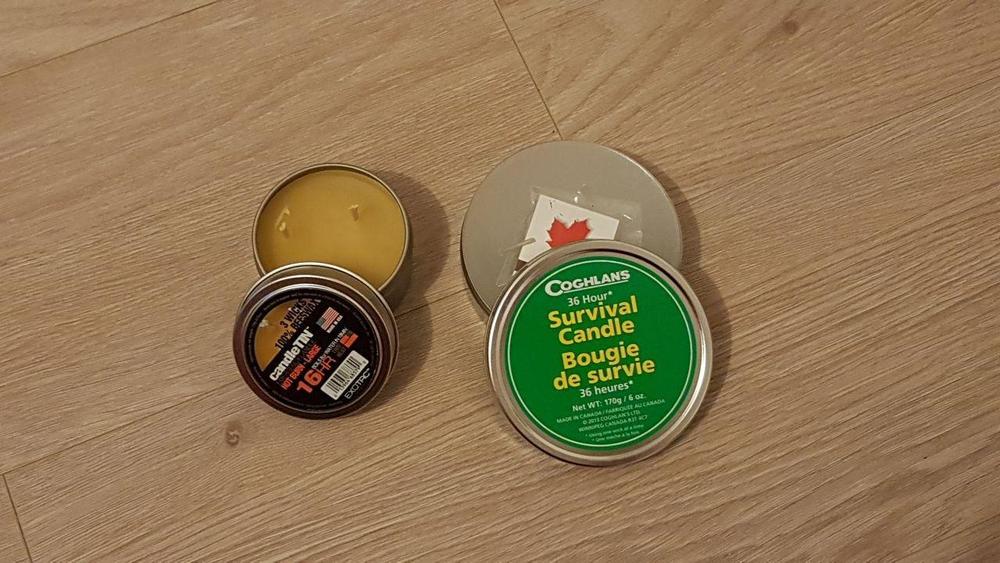Bougie Survie EXOTAC CandleTIN Hot Burn – Grand Modèle, 16h De Flamme