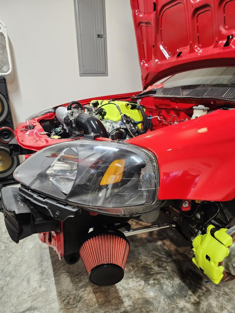 thumbnail image 2 of Hybrid Racing K-Swap Cold Air Intake For Acura Integra Honda Civic EG EK - Black HYB-CAI-01-02 2 of 4