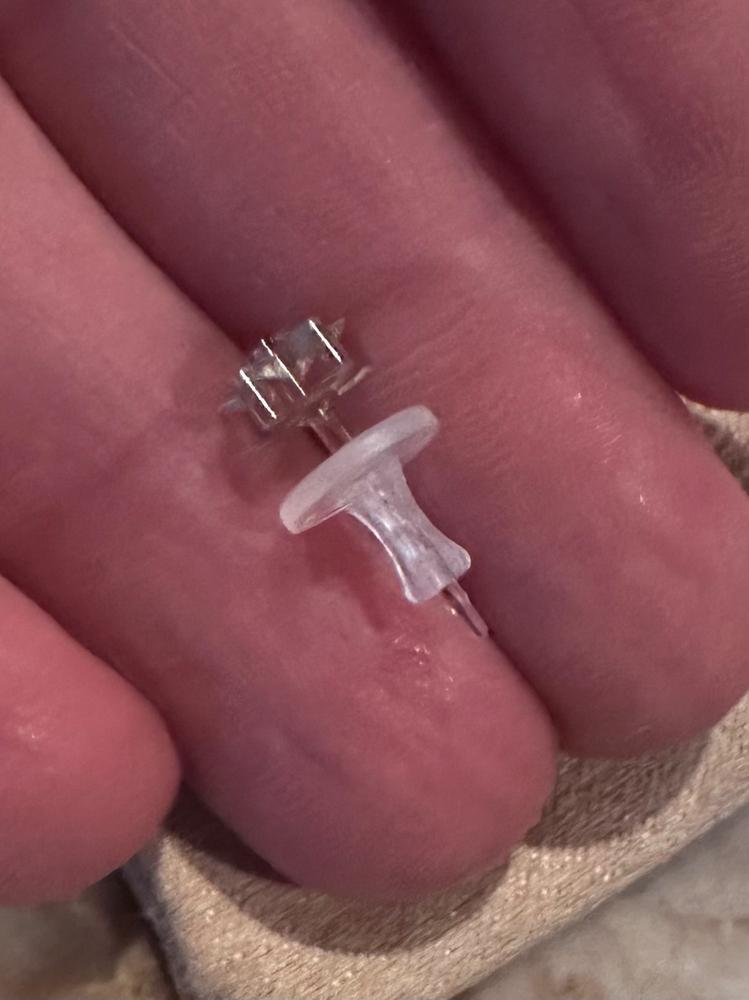 Medical Plastic 6mm Star Earrings - Customer Photo From Angela Strickland