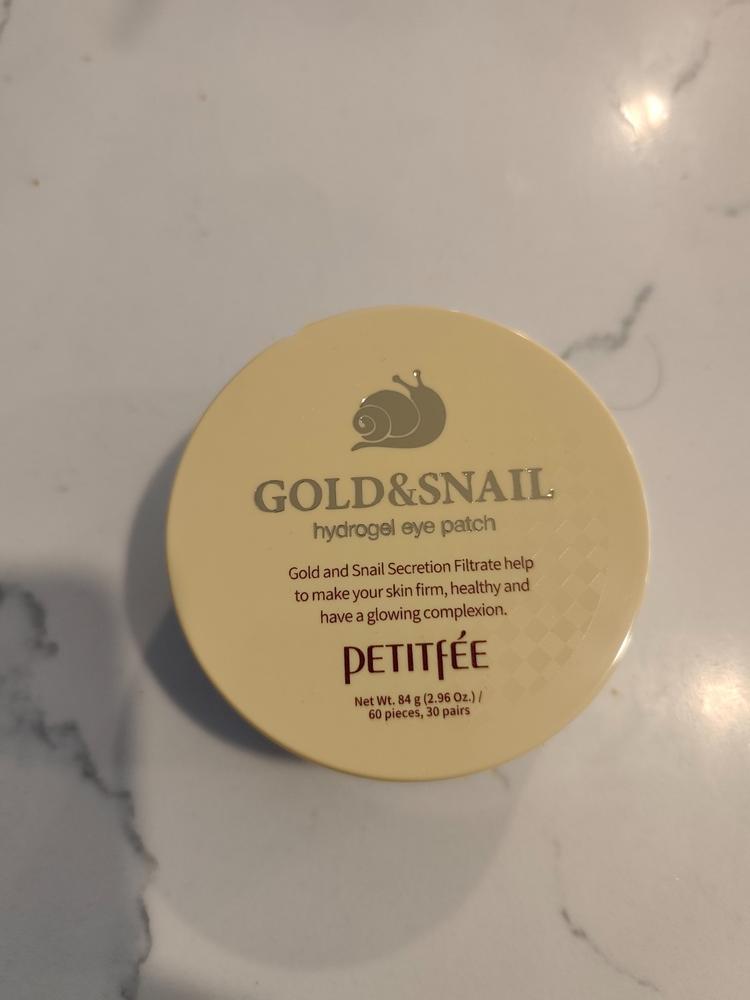 PETITFEE Gold&Snail Hydrogel Eye Patch 1.4g (60patch) - Customer Photo From Anonymous