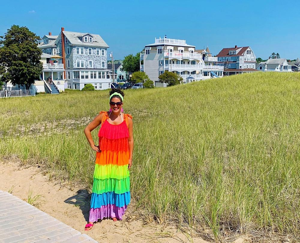 Rainbow Tiered Dress ptusa