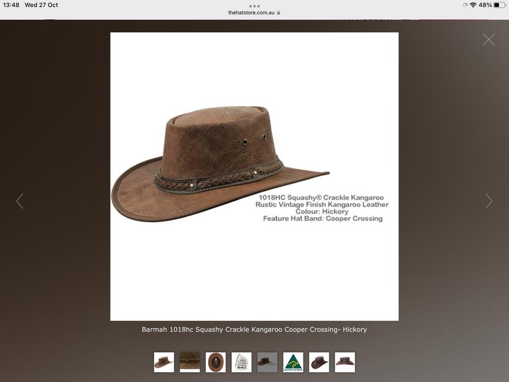 Barmah 1018 HC Hickory Squashy Crackle Kangaroo Hat – The Hat Store